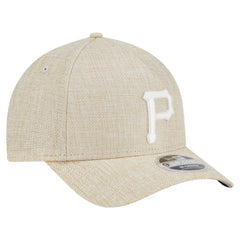 Pittsburgh Pirates Cotton Weave M-Crown A-Frame 9FORTY Adjustable Hat - Beige | New Era