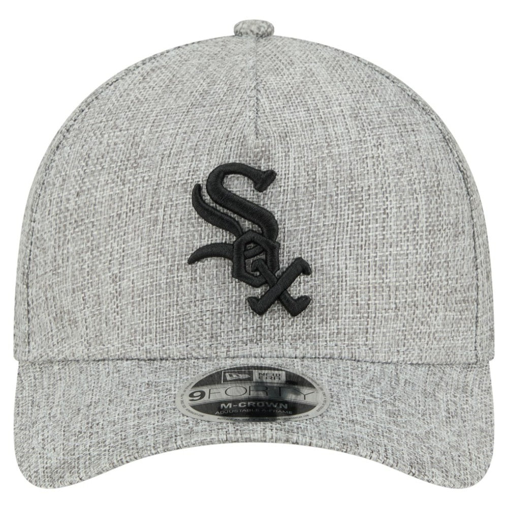 Chicago White Sox Cotton Weave M-Crown A-Frame 9FORTY Adjustable Hat - Gray | New Era
