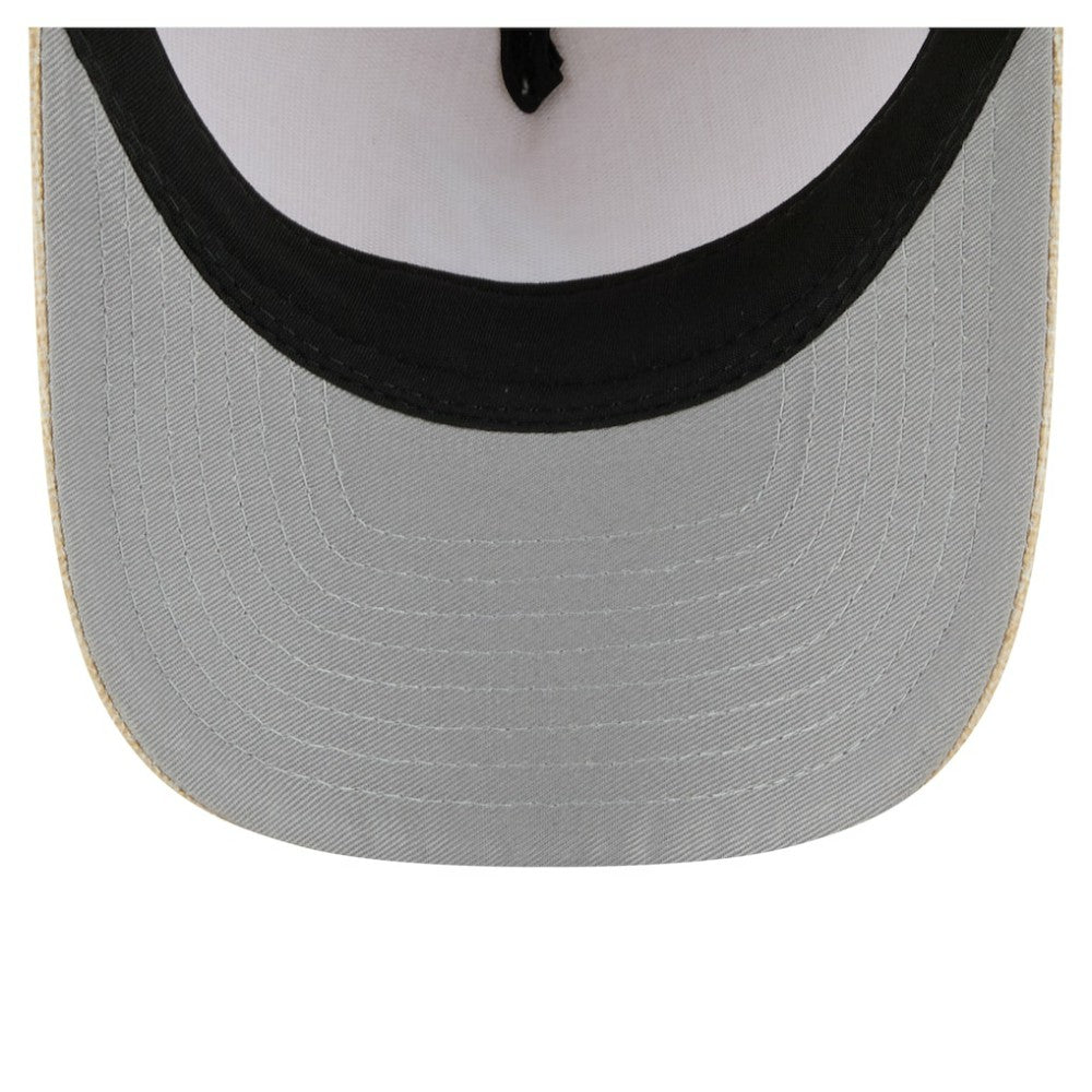 Atlanta Braves Cotton Weave M-Crown A-Frame 9FORTY Adjustable Hat - Beige | New Era