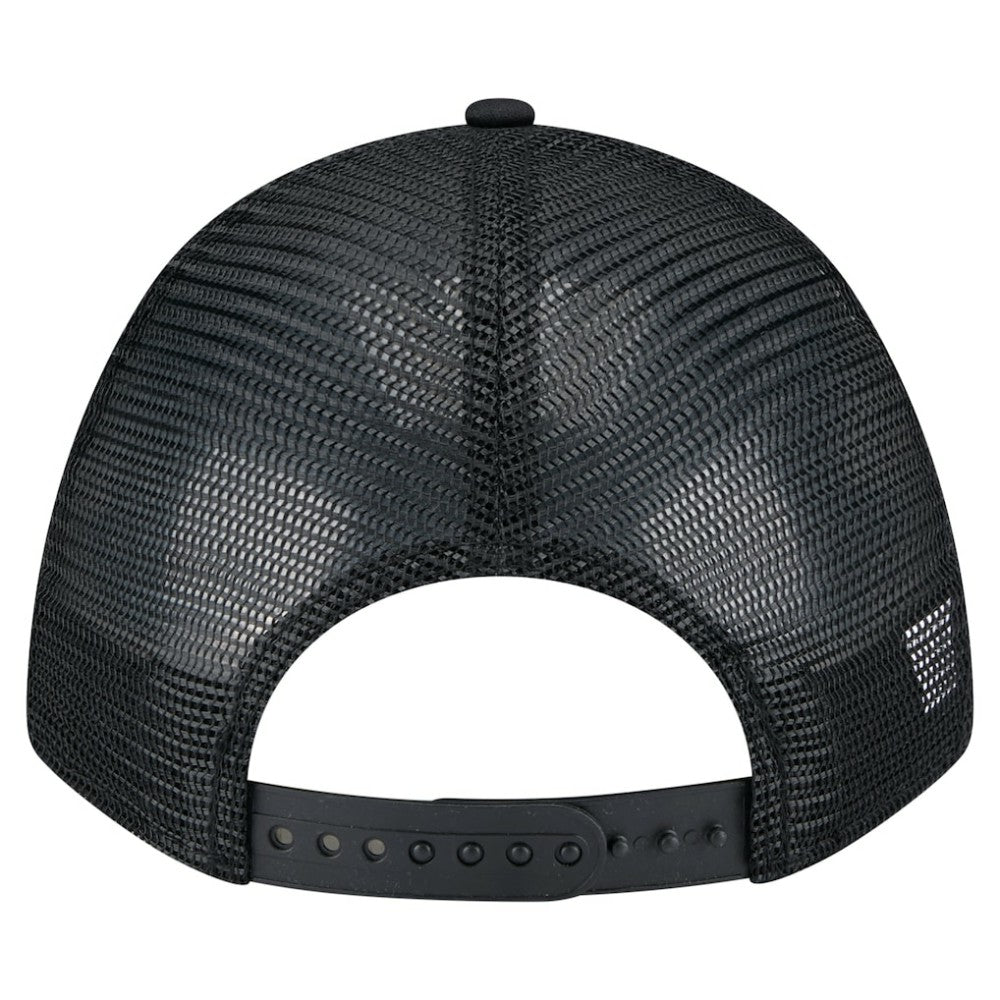 Chicago Cubs Gradient 9FORTY A-Frame M-Crown Trucker Adjustable Hat - Black | New Era