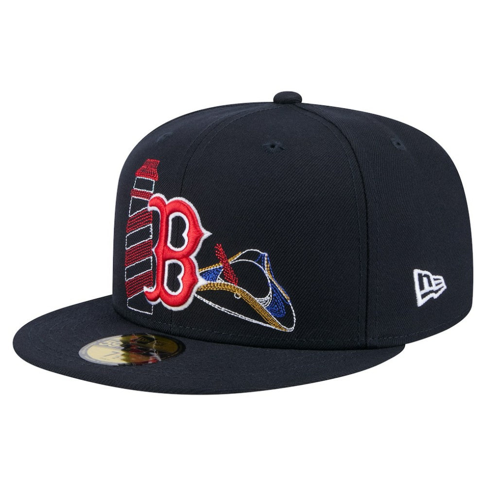 Boston Red Sox State Stitch 59FIFTY Fitted Hat - Navy | New Era