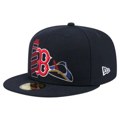 Boston Red Sox State Stitch 59FIFTY Fitted Hat - Navy | New Era