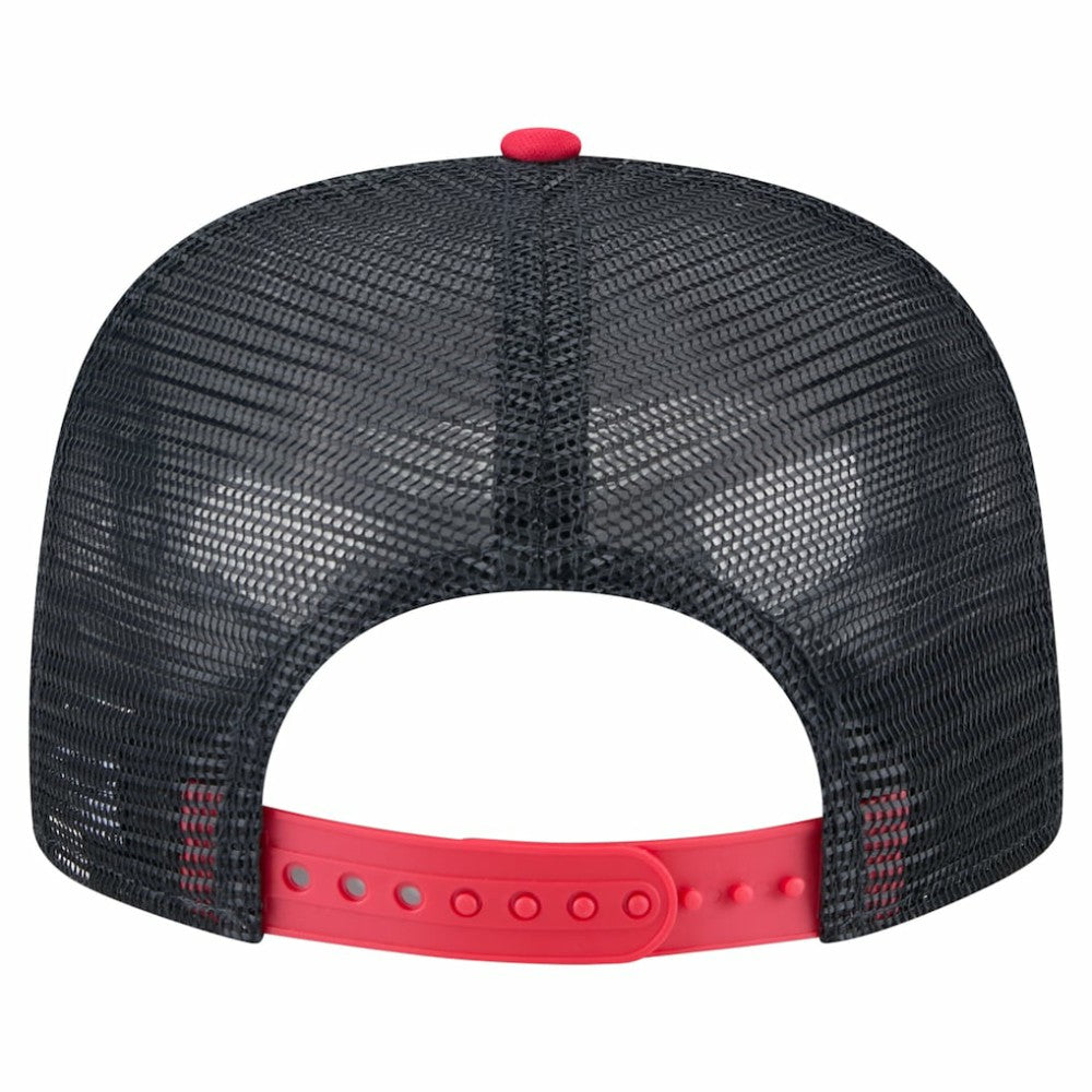 Minnesota Twins Retro Script Trucker 9FIFTY Snapback Hat - White/Red | New Era