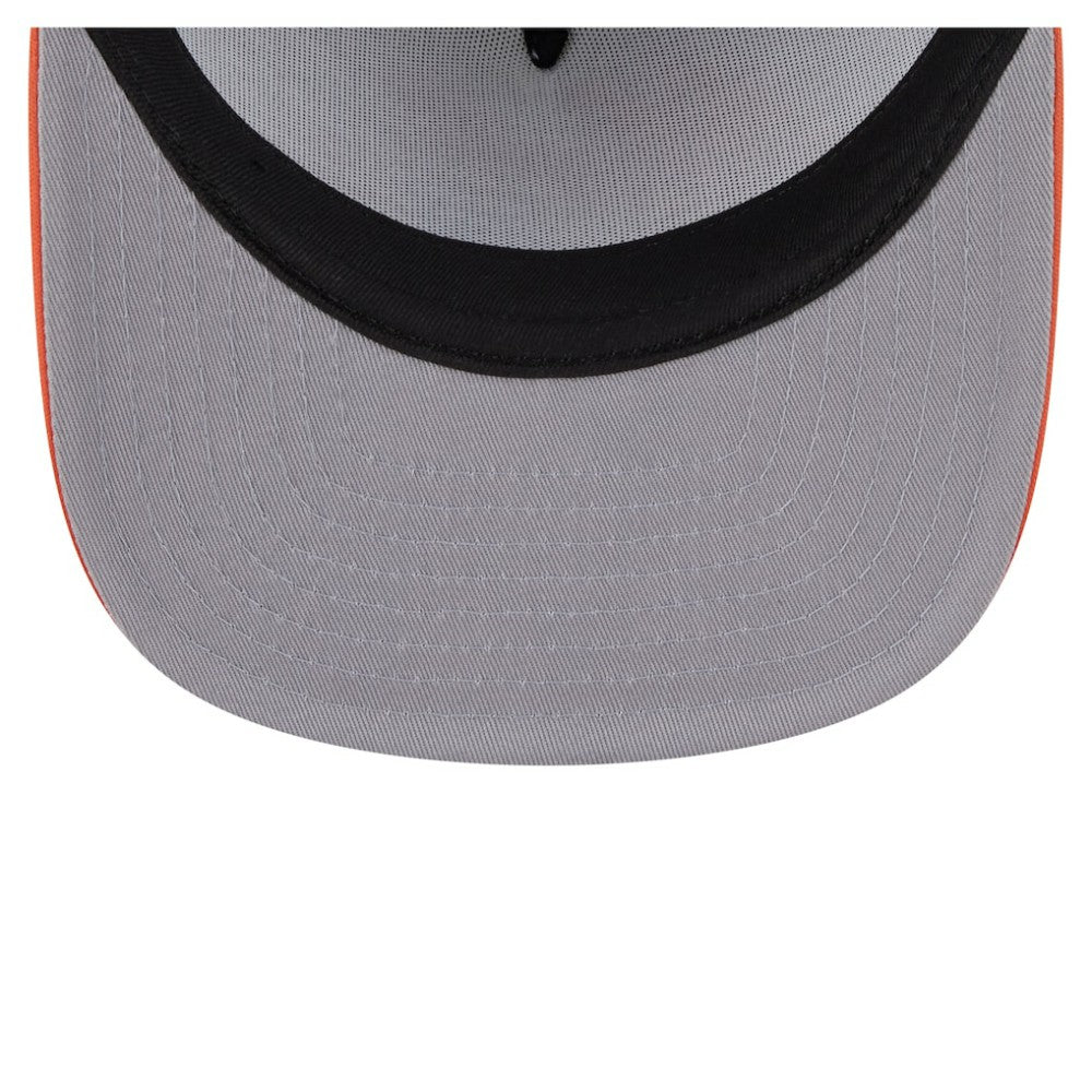 New York Mets Retro Script Trucker 9FIFTY Snapback Hat - White/Orange | New Era