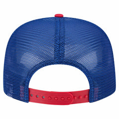 Chicago Cubs Retro Script Trucker 9FIFTY Snapback Hat - White/Red | New Era