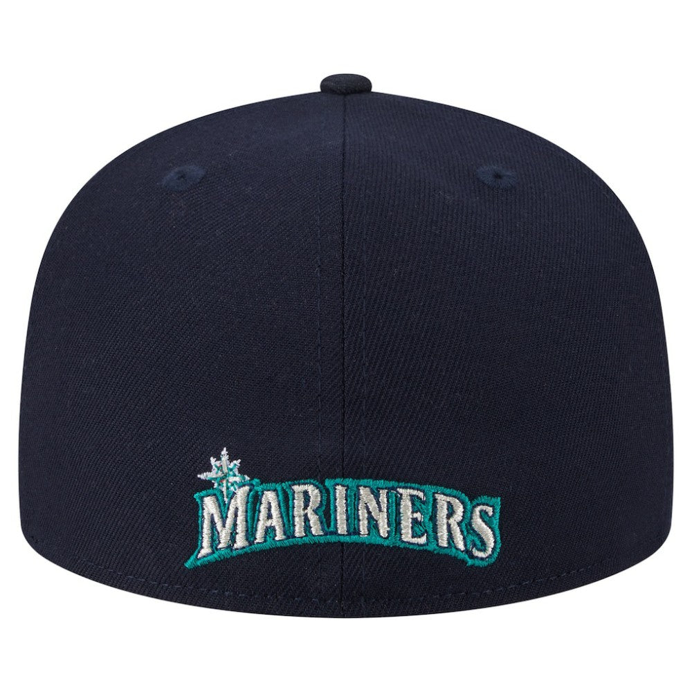 Seattle Mariners Overlap 59FIFTY Fitted Hat - Navy | New Era