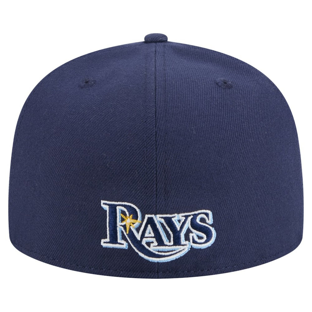 Tampa Bay Rays Overlap 59FIFTY Fitted Hat - Navy | New Era