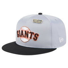 San Francisco Giants Satin 59FIFTY Fitted Hat - Gray/Black | New Era