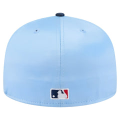 Tampa Bay Rays Satin 59FIFTY Fitted Hat - Light Blue/Navy | New Era