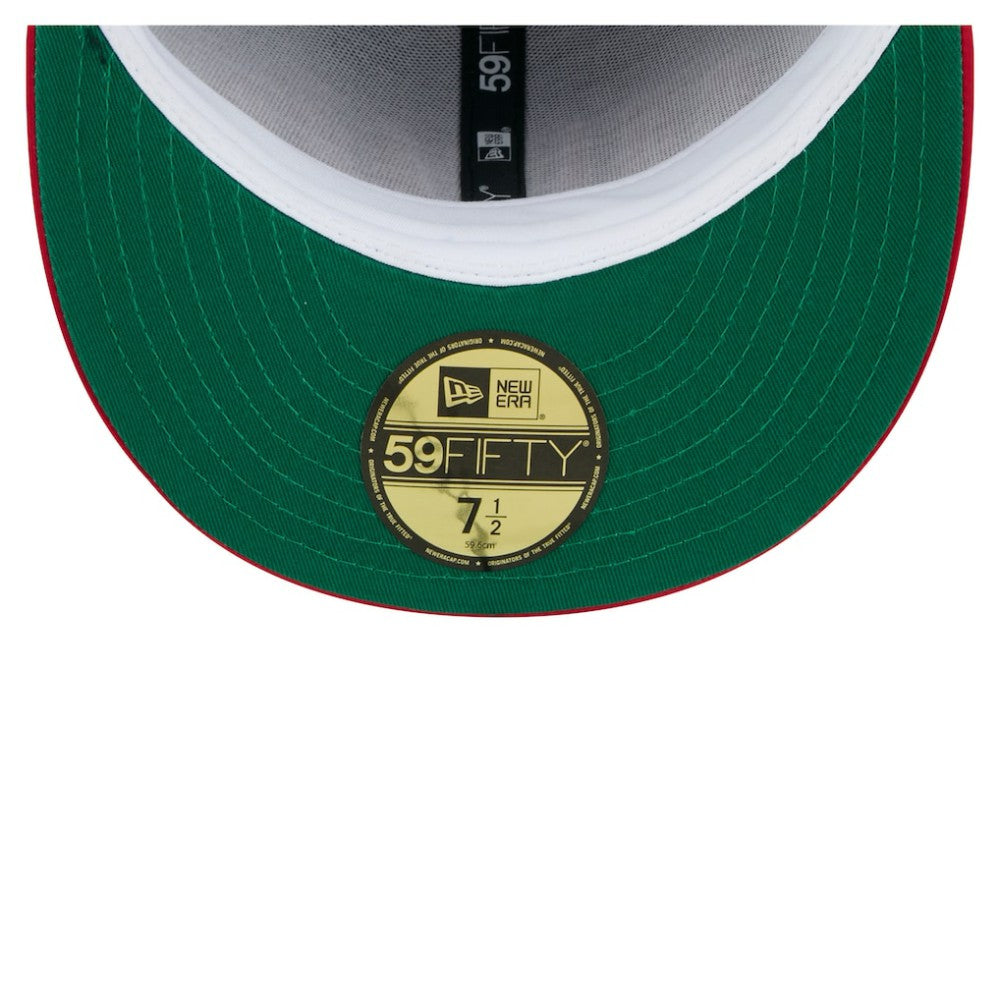 Chicago Cubs Satin 59FIFTY Fitted Hat - Royal/Red | New Era