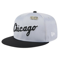 Chicago White Sox Satin 59FIFTY Fitted Hat - Gray/Black | New Era