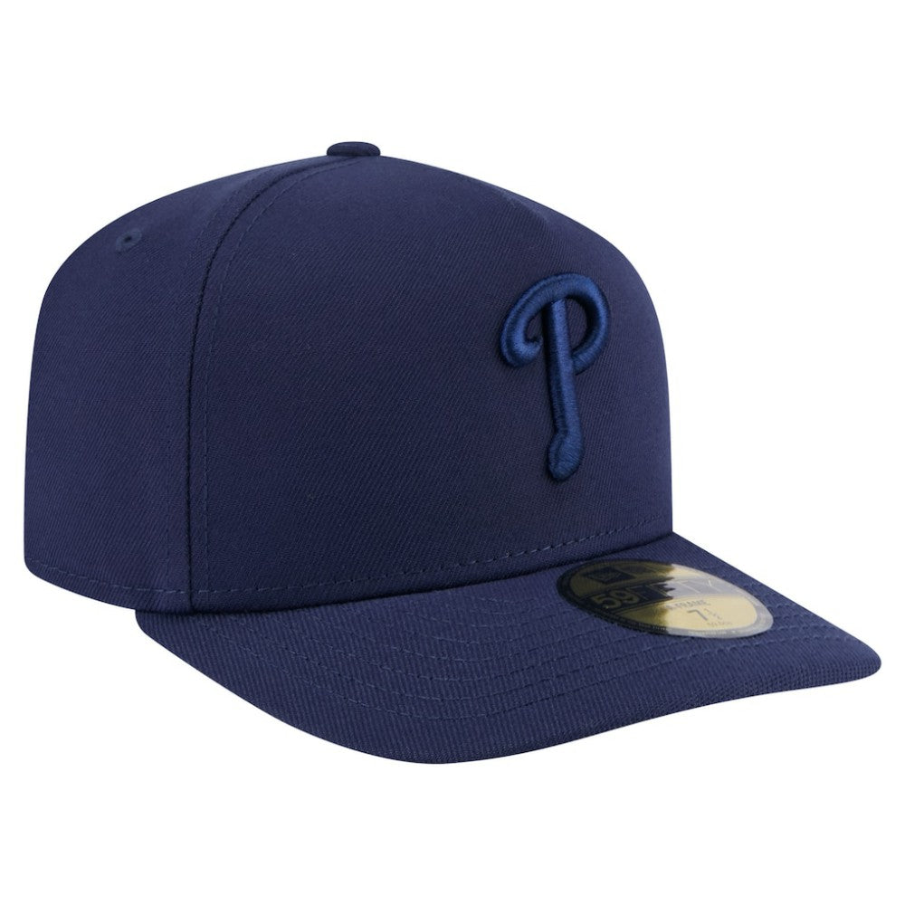 Philadelphia Phillies Color Pack A-Frame 59FIFTY Fitted Hat - Navy | New Era