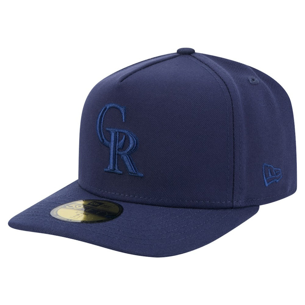Colorado Rockies Color Pack A-Frame 59FIFTY Fitted Hat - Navy | New Era