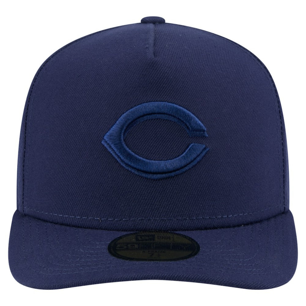 Cincinnati Reds Color Pack A-Frame 59FIFTY Fitted Hat - Navy | New Era