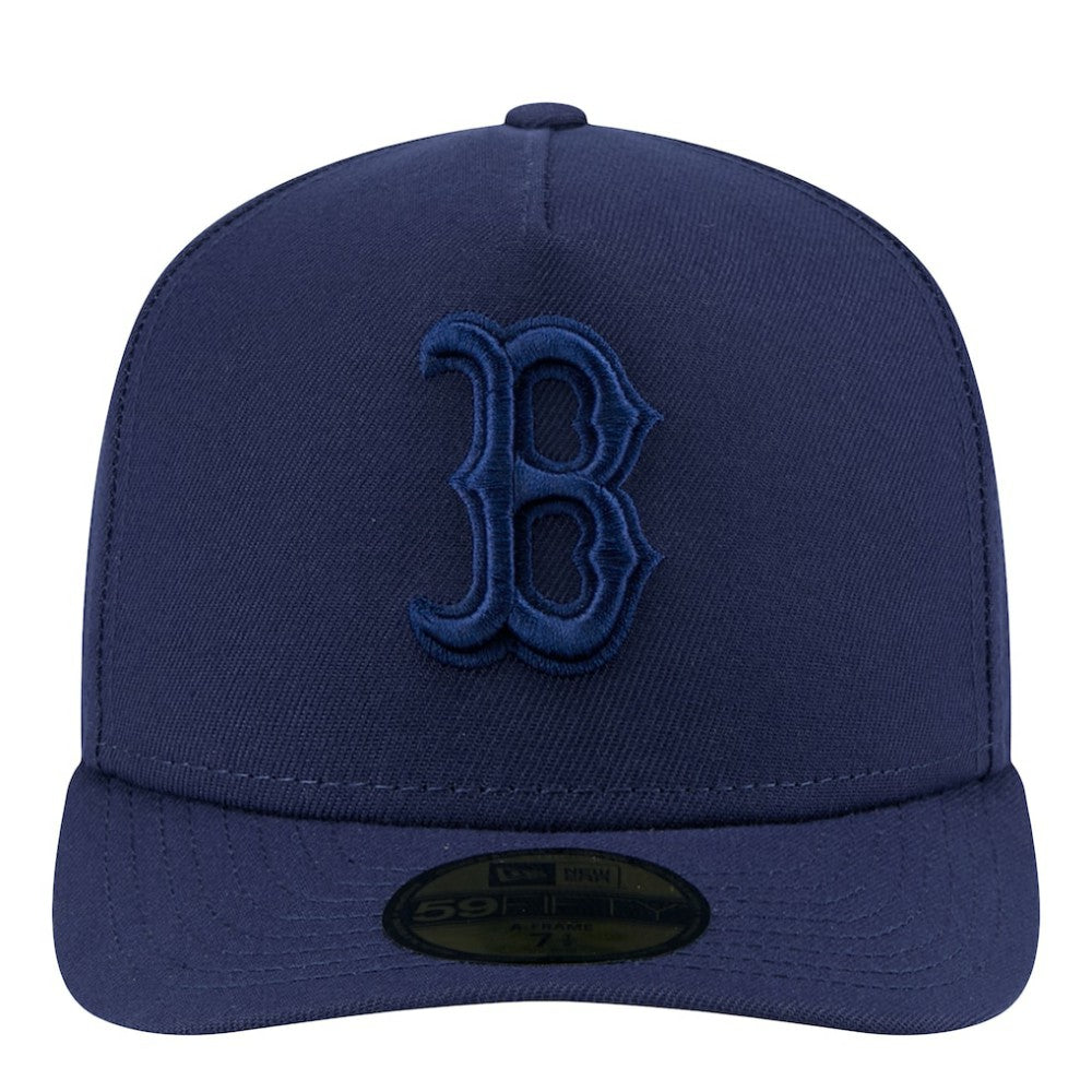 Boston Red Sox Color Pack A-Frame 59FIFTY Fitted Hat - Navy | New Era