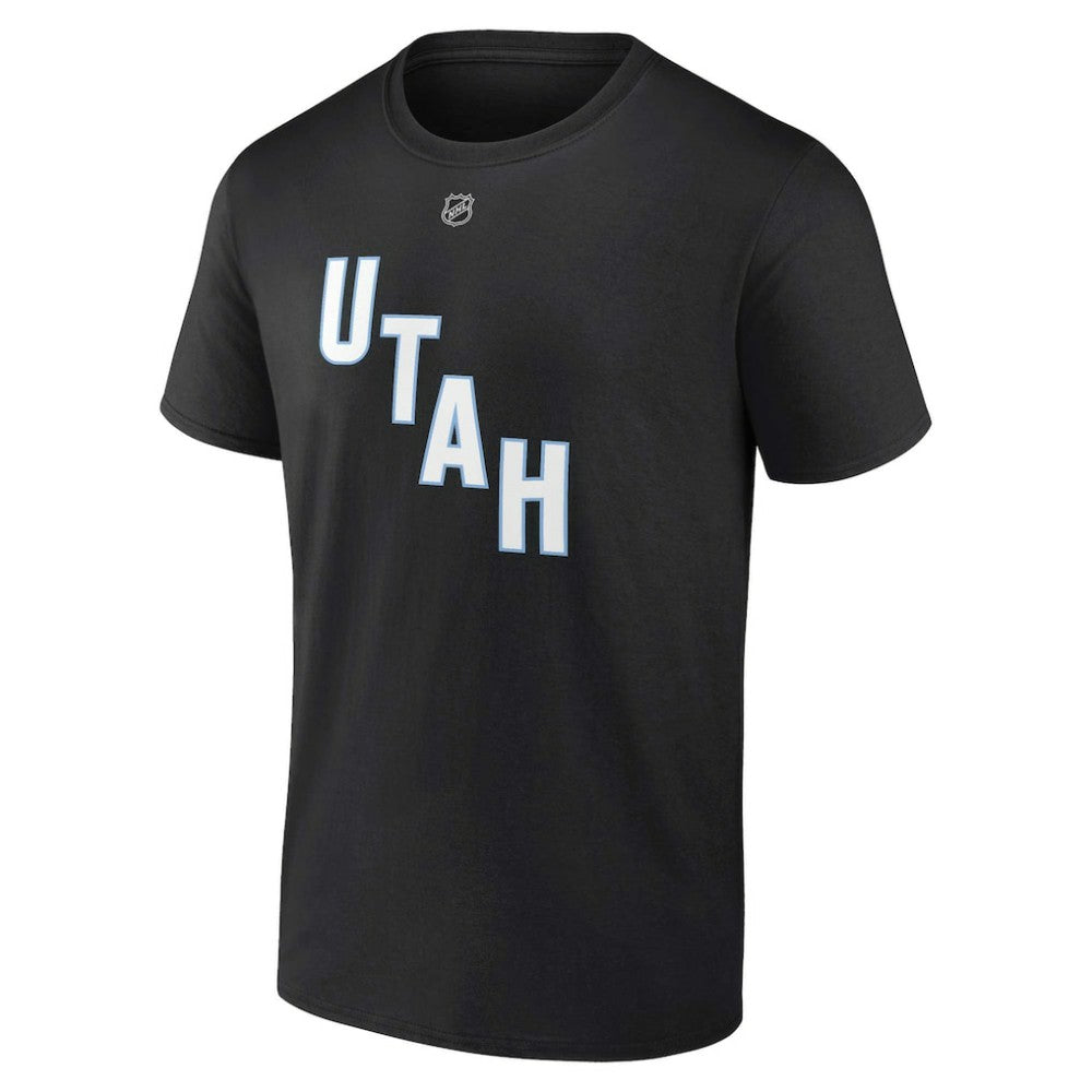 Clayton Keller Utah Mammoth Fanatics Authentic Stack Name & Number T-Shirt