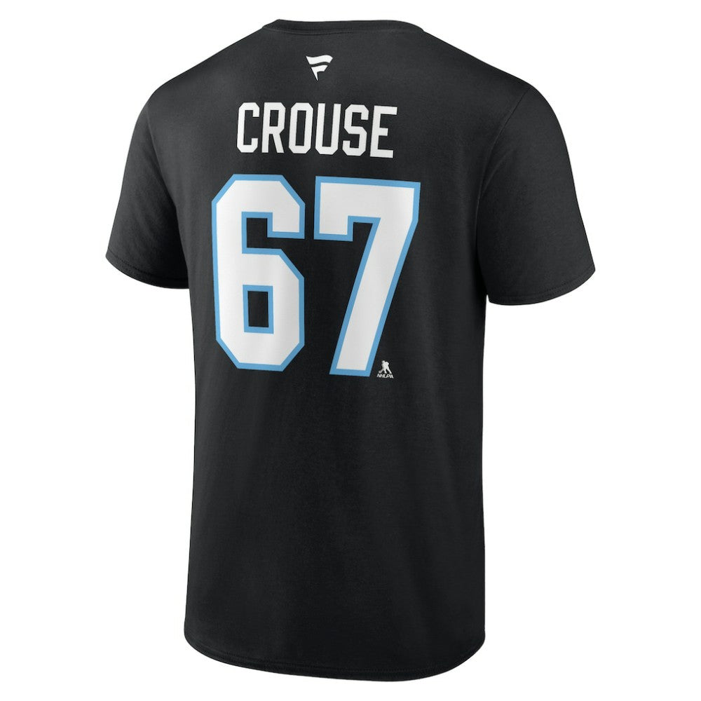 Lawson Crouse Utah Mammoth Fanatics Authentic Stack Name & Number T-Shirt