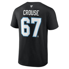 Lawson Crouse Utah Mammoth Fanatics Authentic Stack Name & Number T-Shirt