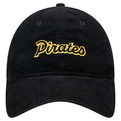 Pittsburgh Pirates Women's Corduroy 9TWENTY Adjustable Hat - Black | New Era