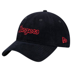 Texas Rangers Women's Corduroy 9TWENTY Adjustable Hat - Dark Blue | New Era