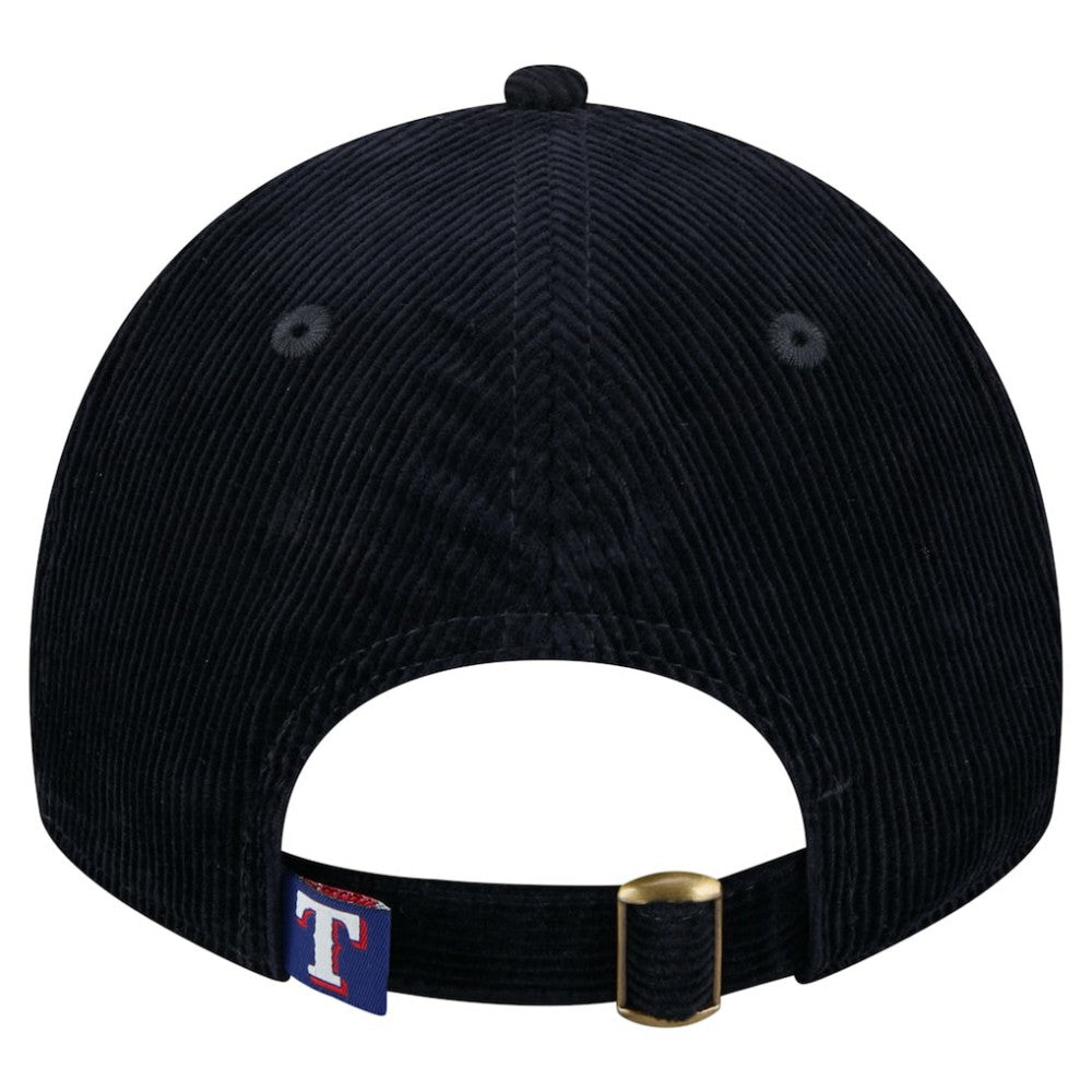 Texas Rangers Women's Corduroy 9TWENTY Adjustable Hat - Dark Blue | New Era