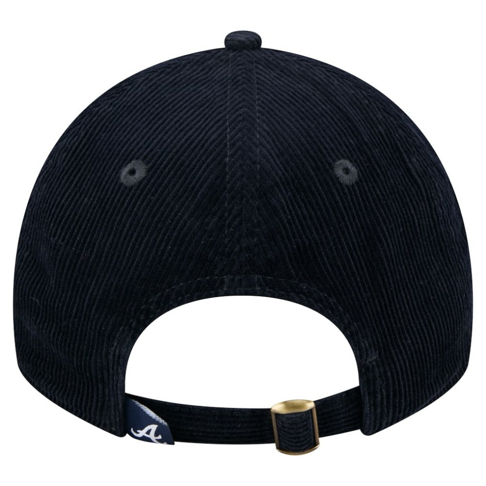 Atlanta Braves Women's Corduroy 9TWENTY Adjustable Hat - Navy | New Era