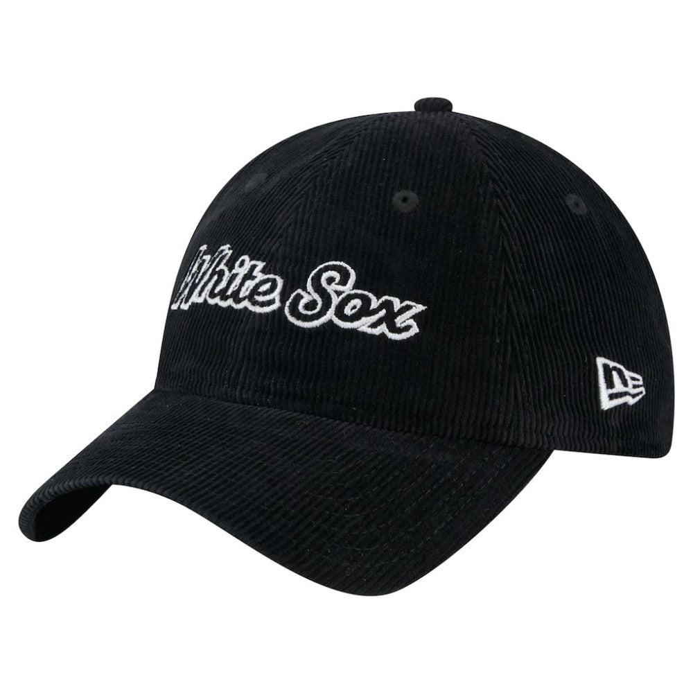 Chicago White Sox Women's Corduroy 9TWENTY Adjustable Hat - Black | New Era