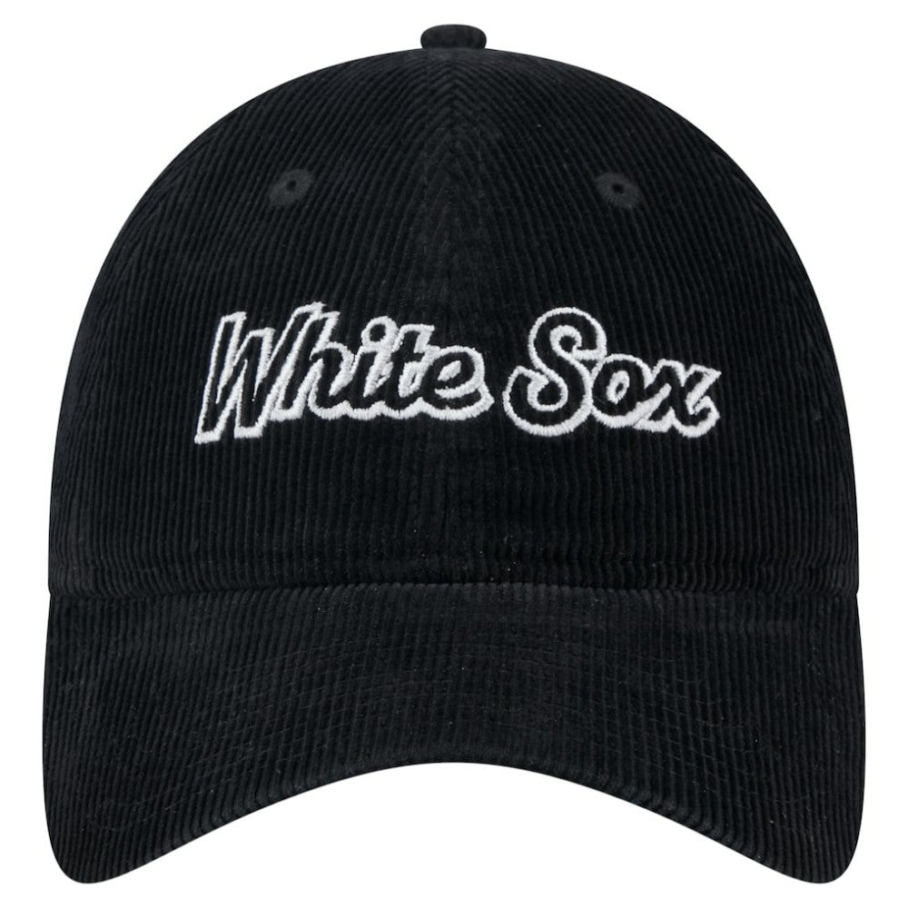 Chicago White Sox Women's Corduroy 9TWENTY Adjustable Hat - Black | New Era