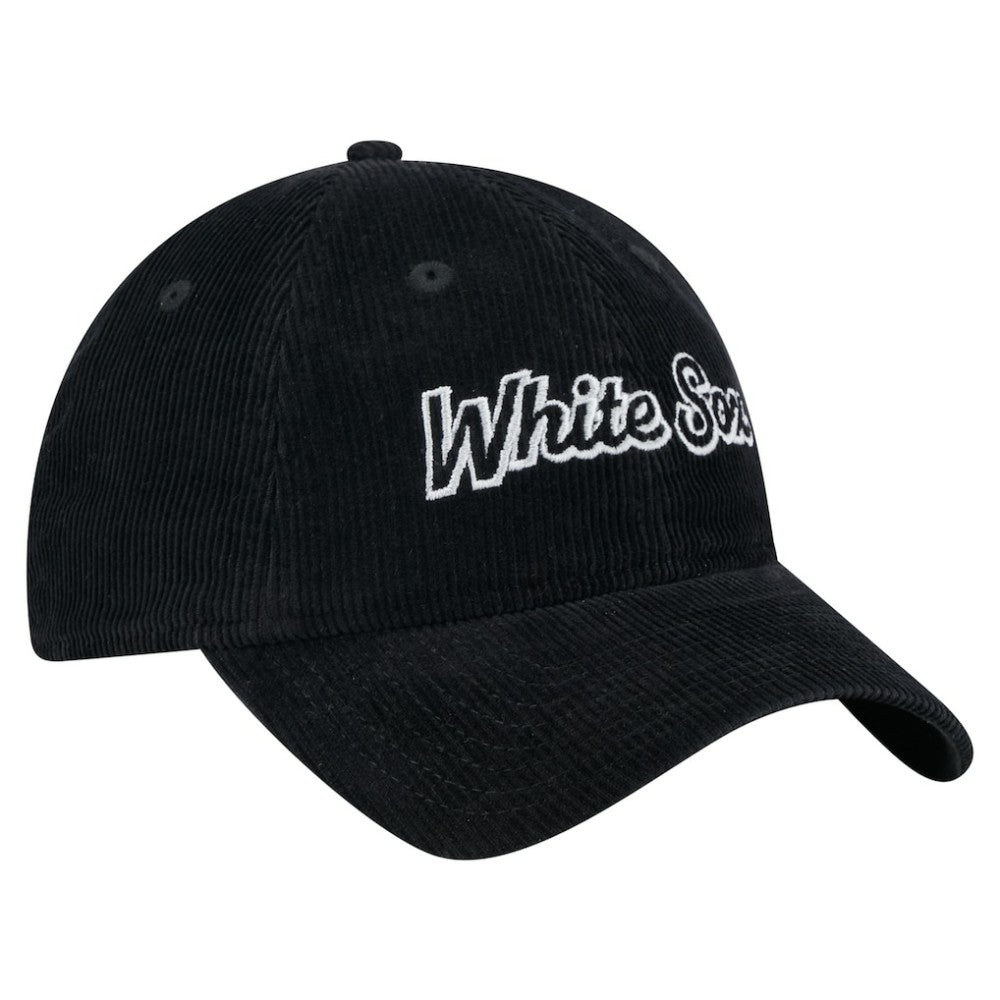 Chicago White Sox Women's Corduroy 9TWENTY Adjustable Hat - Black | New Era