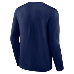 Atlanta Braves Fastball Long Sleeve T-Shirt - Navy