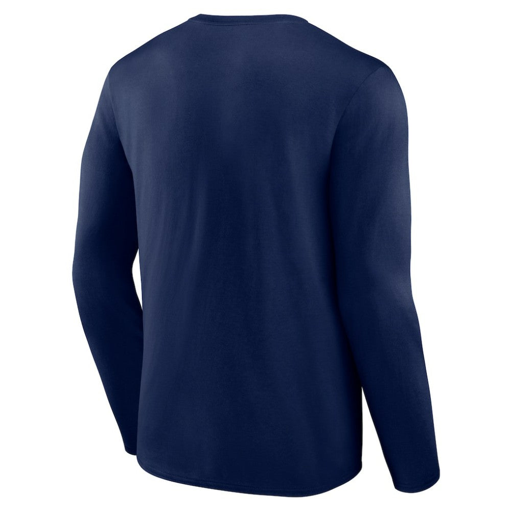 Detroit Tigers Fastball Long Sleeve T-Shirt - Navy