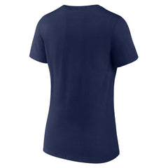 Milwaukee Brewers Women's Fastball V-Neck T-Shirt - Navy