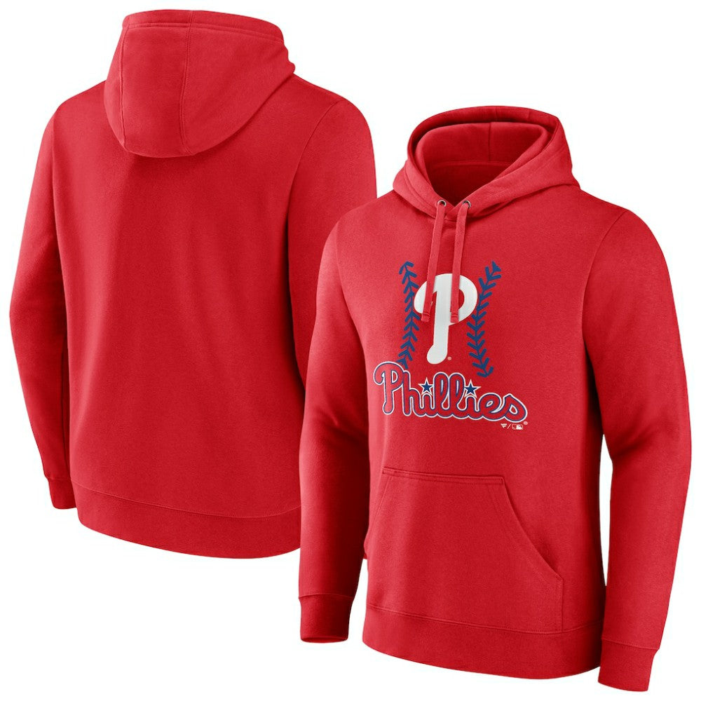 Philadelphia Phillies Fastball Pullover Hoodie - Red