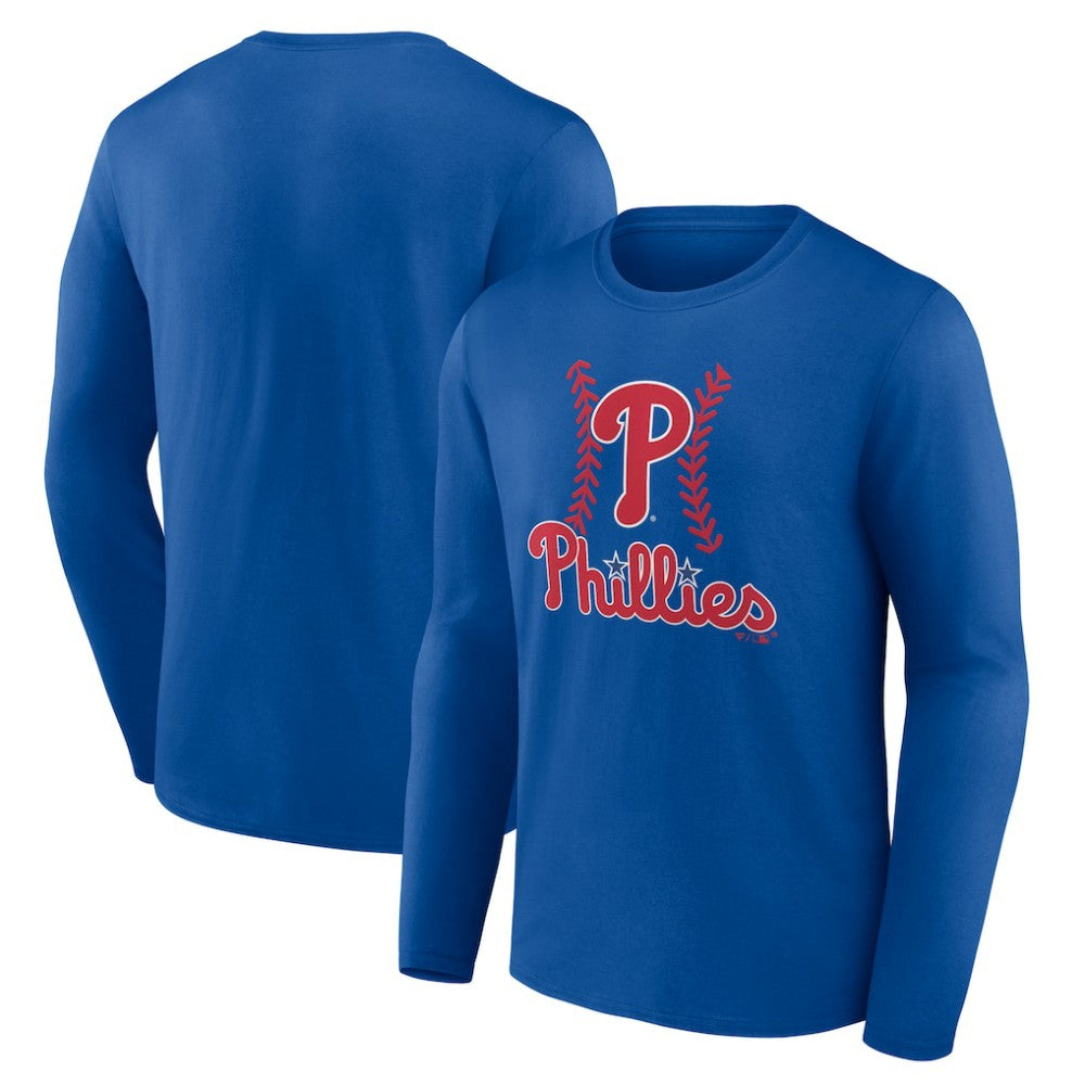 Philadelphia Phillies Fastball Long Sleeve T-Shirt - Royal