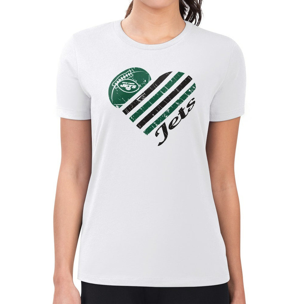 NFL New York Jets G-III 4Her by Carl Banks Women's Heart T-Shirt