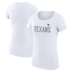 NFL Houston Texans G-III 4Her by Carl Banks Women's Super-Slim Fit Lightweight Dot Print T-Shirt