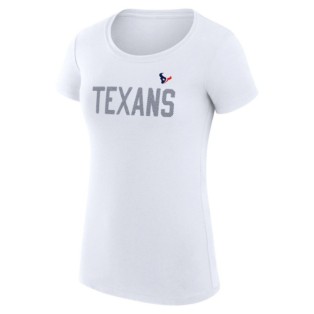NFL Houston Texans G-III 4Her by Carl Banks Women's Super-Slim Fit Lightweight Dot Print T-Shirt