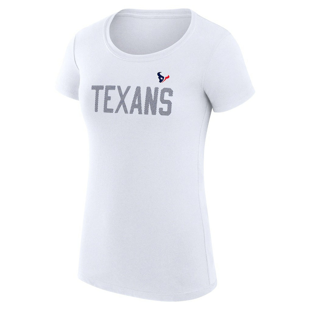 NFL Houston Texans G-III 4Her by Carl Banks Women's Super-Slim Fit Lightweight Dot Print T-Shirt