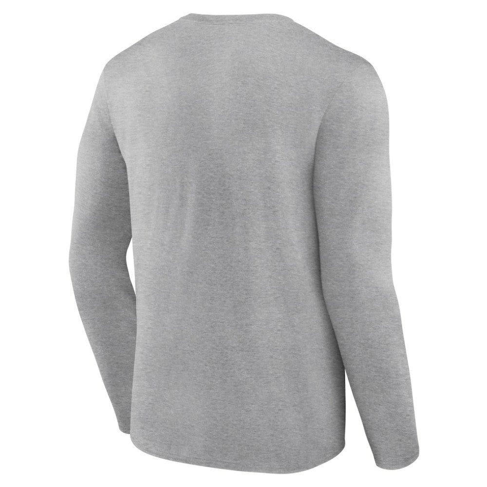 Atlanta Braves Fastball Long Sleeve T-Shirt - Gray