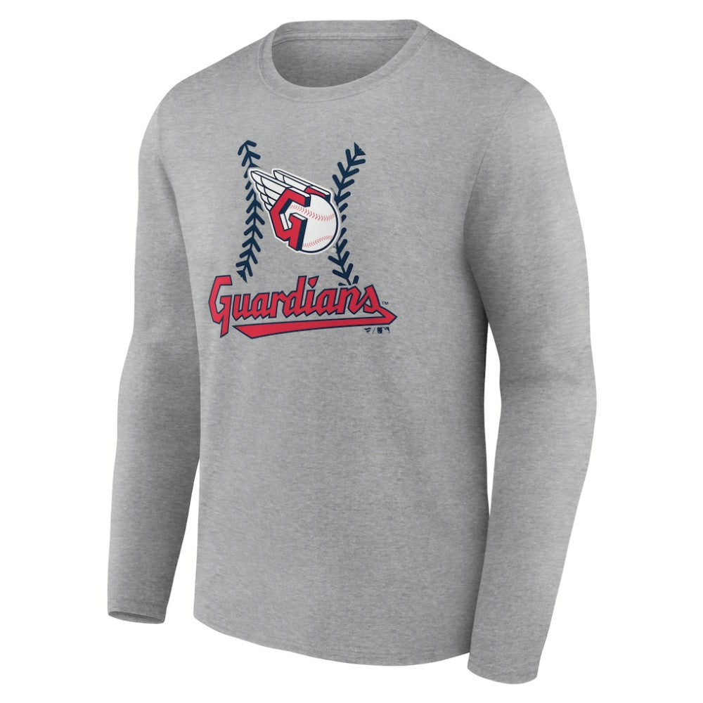 Cleveland Guardians Fastball Long Sleeve T-Shirt - Gray