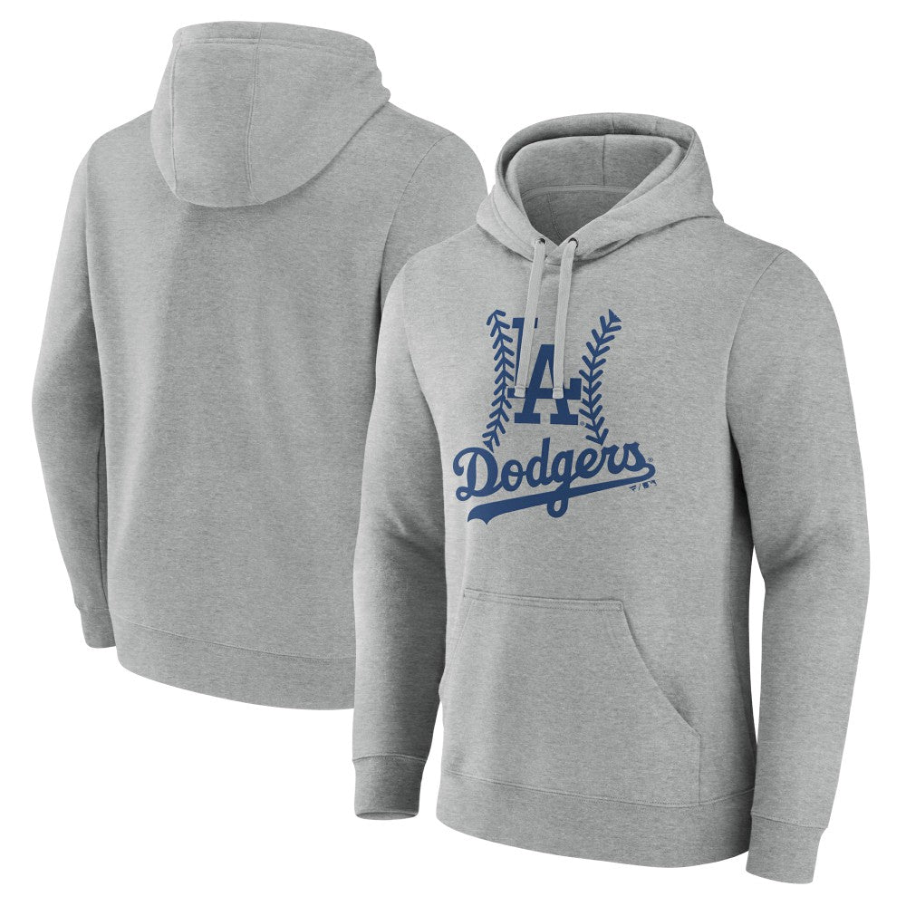 Los Angeles Dodgers Fastball Pullover Hoodie - Gray