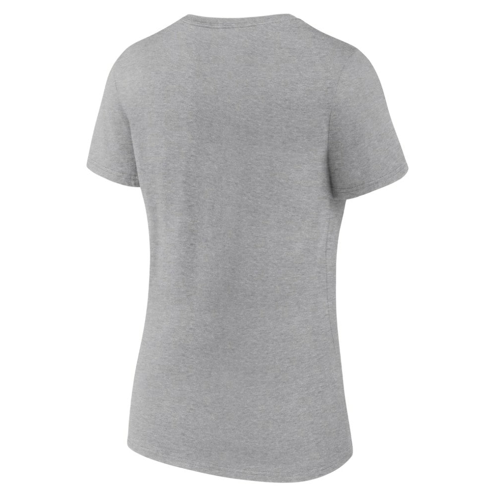 Los Angeles Dodgers Women's Fastball V-Neck T-Shirt - Gray