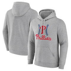 Philadelphia Phillies Fastball Pullover Hoodie - Gray
