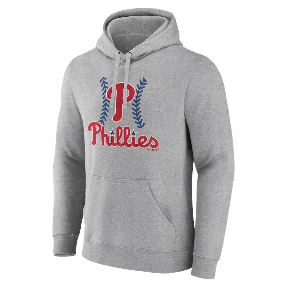 Philadelphia Phillies Fastball Pullover Hoodie - Gray