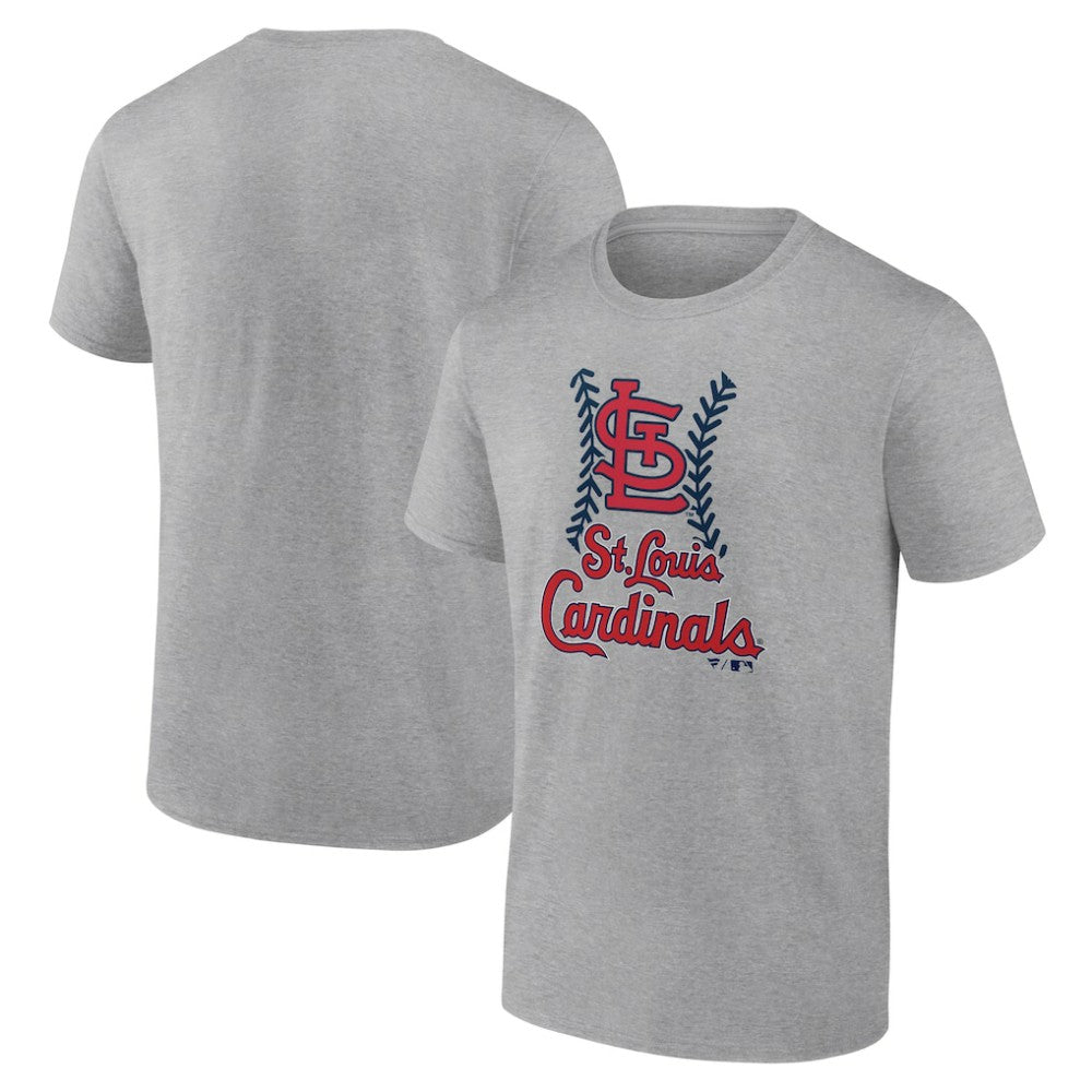 St. Louis Cardinals Fastball T-Shirt - Heather Gray