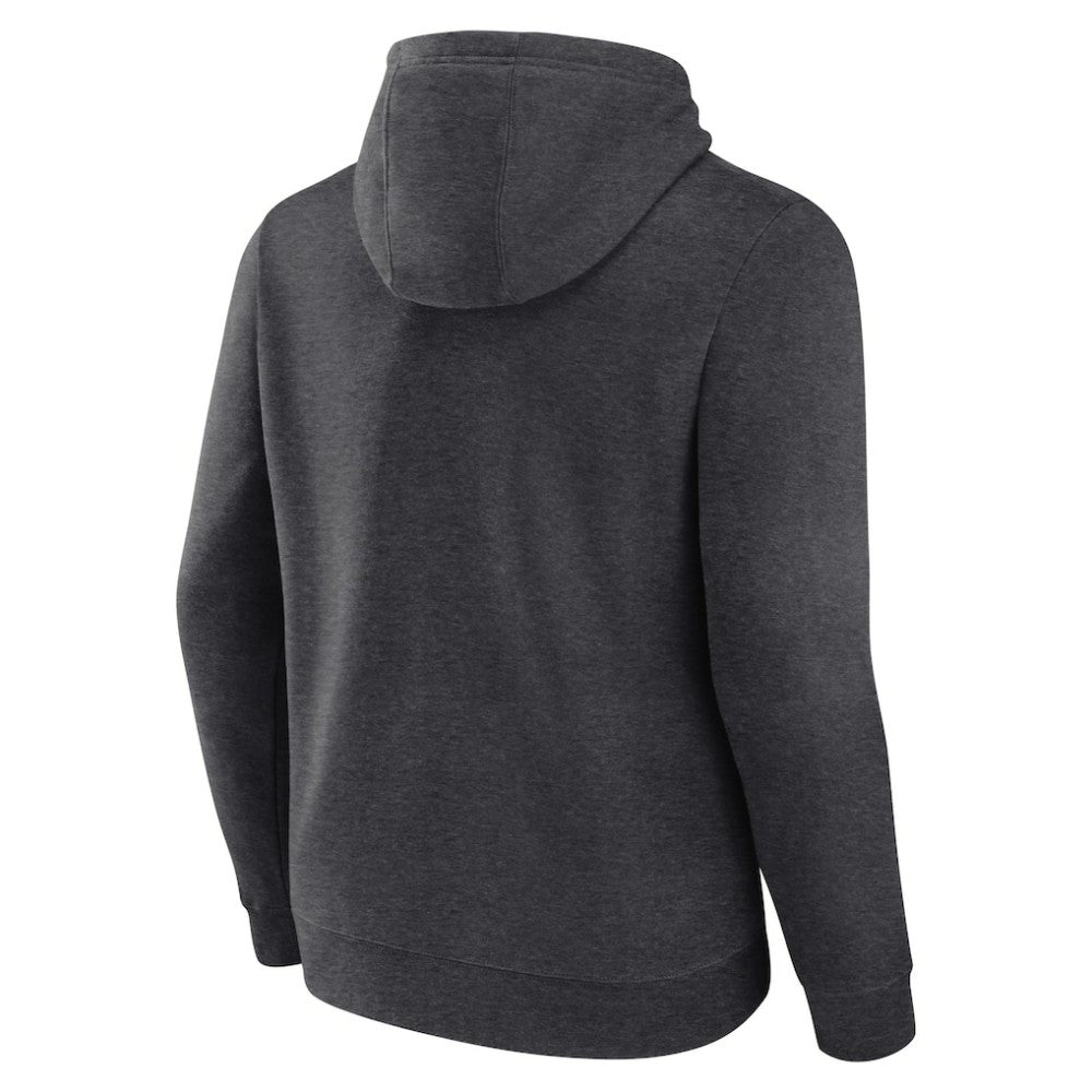 Atlanta Braves Monochrome Pullover Hoodie - Charcoal