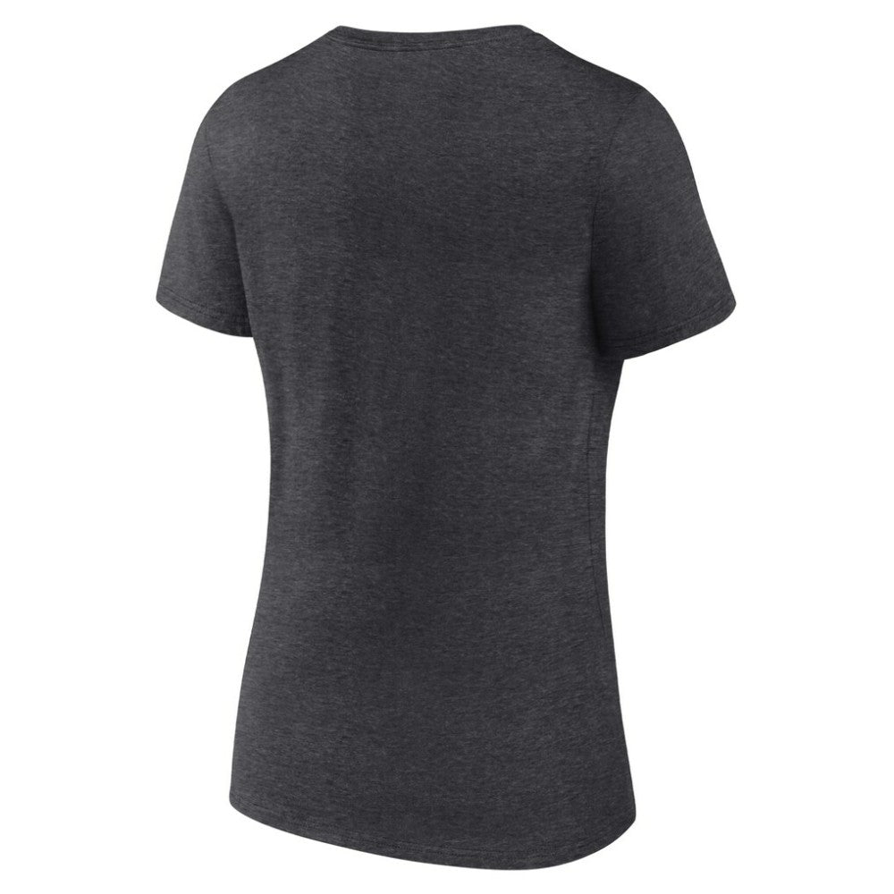 Atlanta Braves Women's Monochrome V-Neck T-Shirt - Charcoal