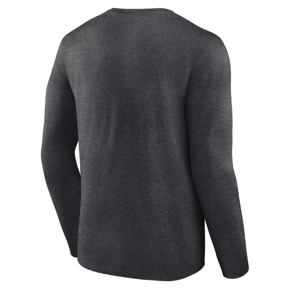 Chicago Cubs Monochrome Long Sleeve T-Shirt - Charcoal