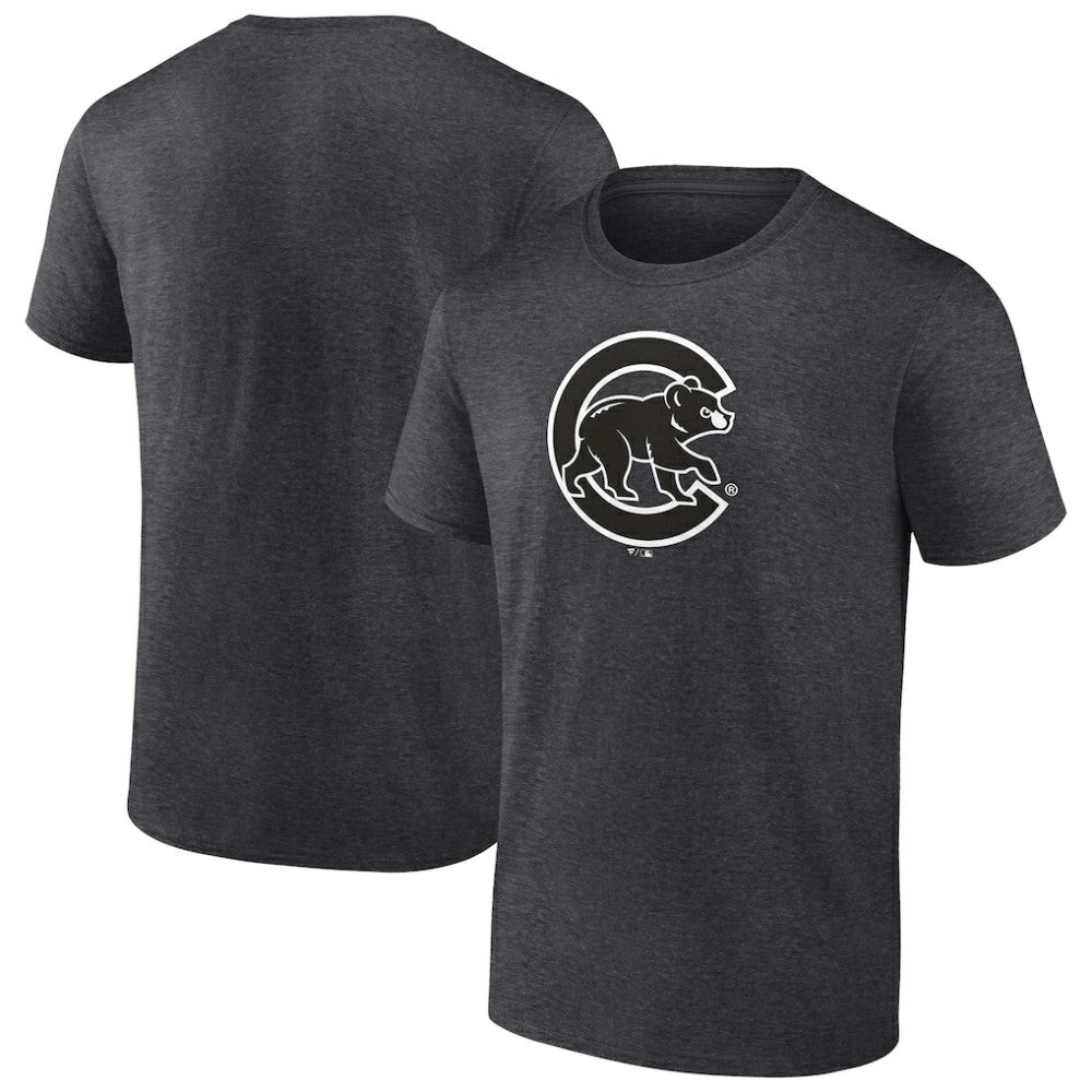 Chicago Cubs Monochrome T-Shirt - Charcoal