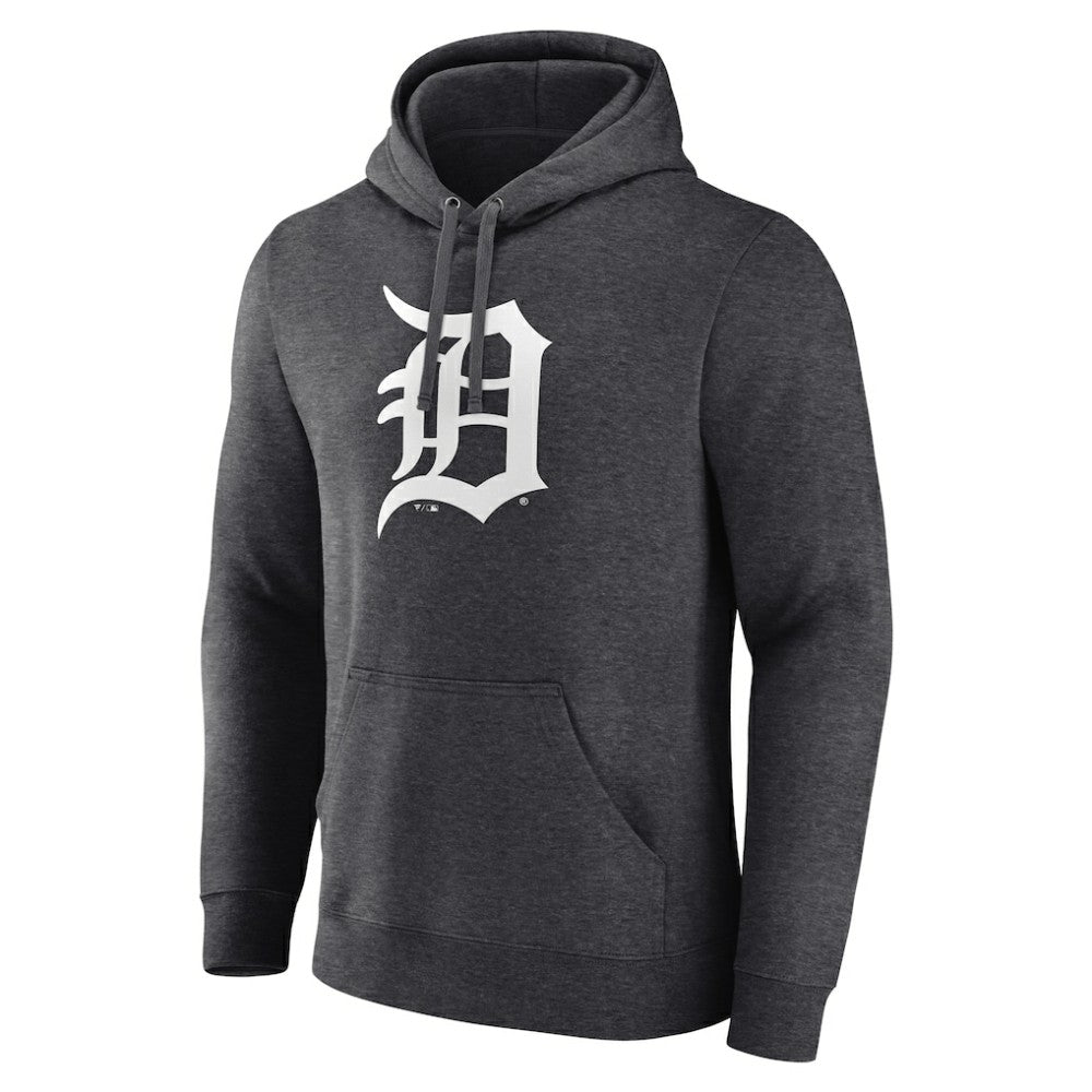 Detroit Tigers Monochrome Pullover Hoodie - Charcoal